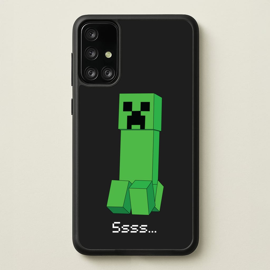 Creeper Standing - Minecraft Phone Case for Galaxy A71