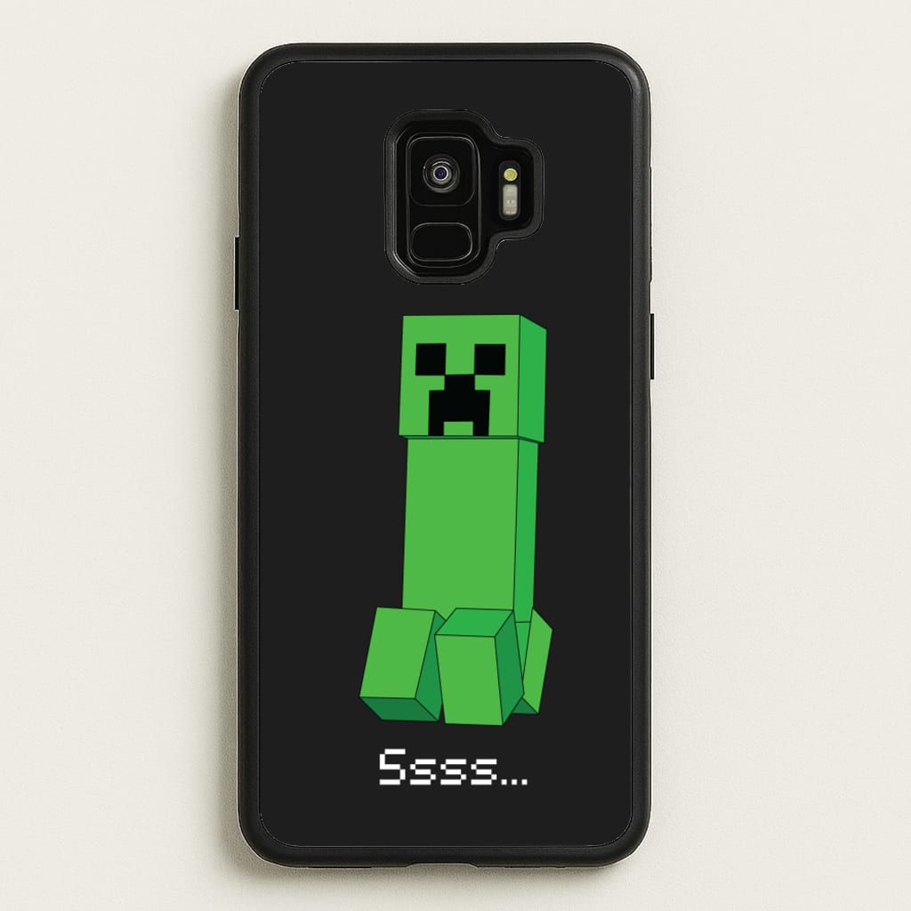 Creeper Standing - Minecraft Phone Case for Galaxy S9