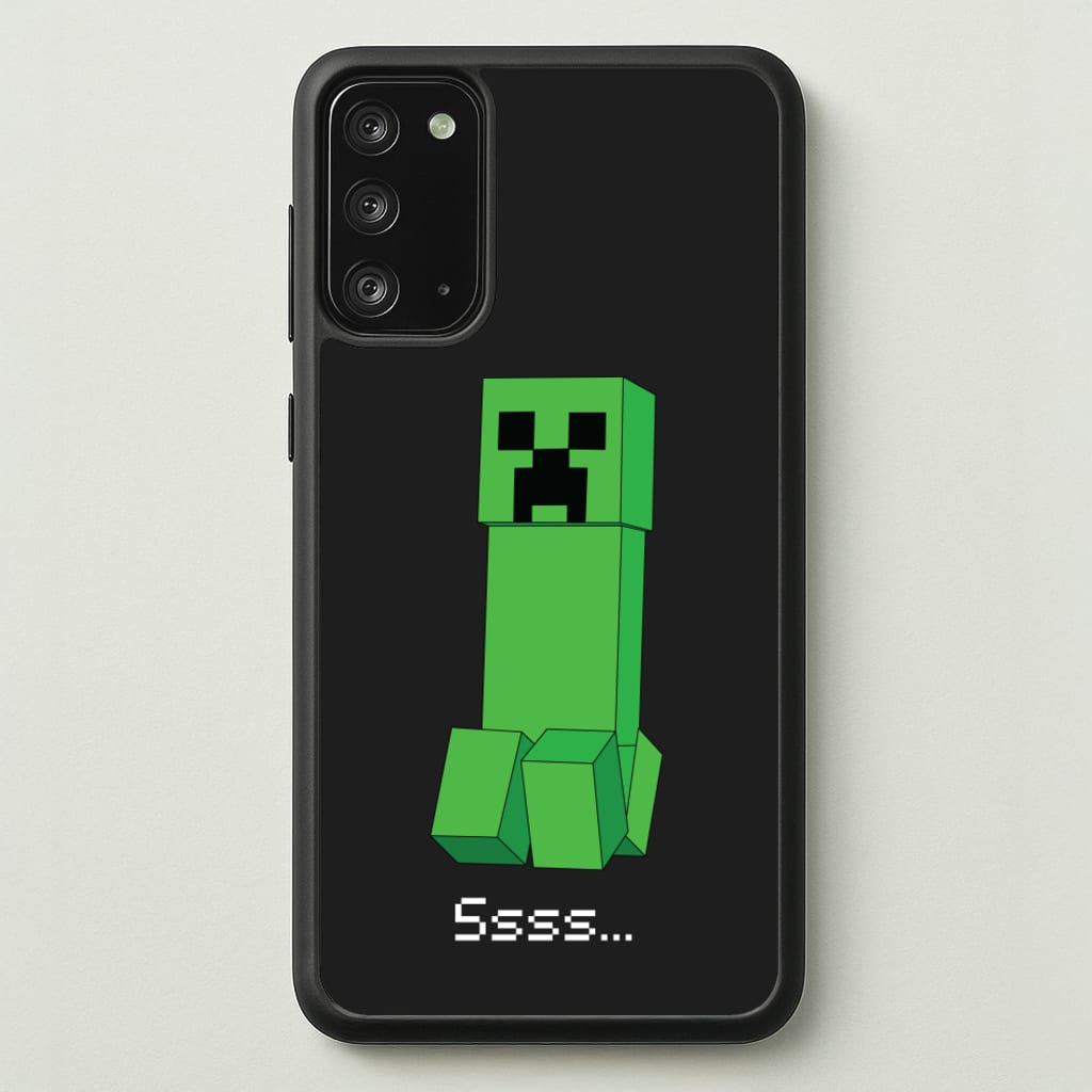 Creeper Standing - Minecraft Phone Case for Galaxy Note 20
