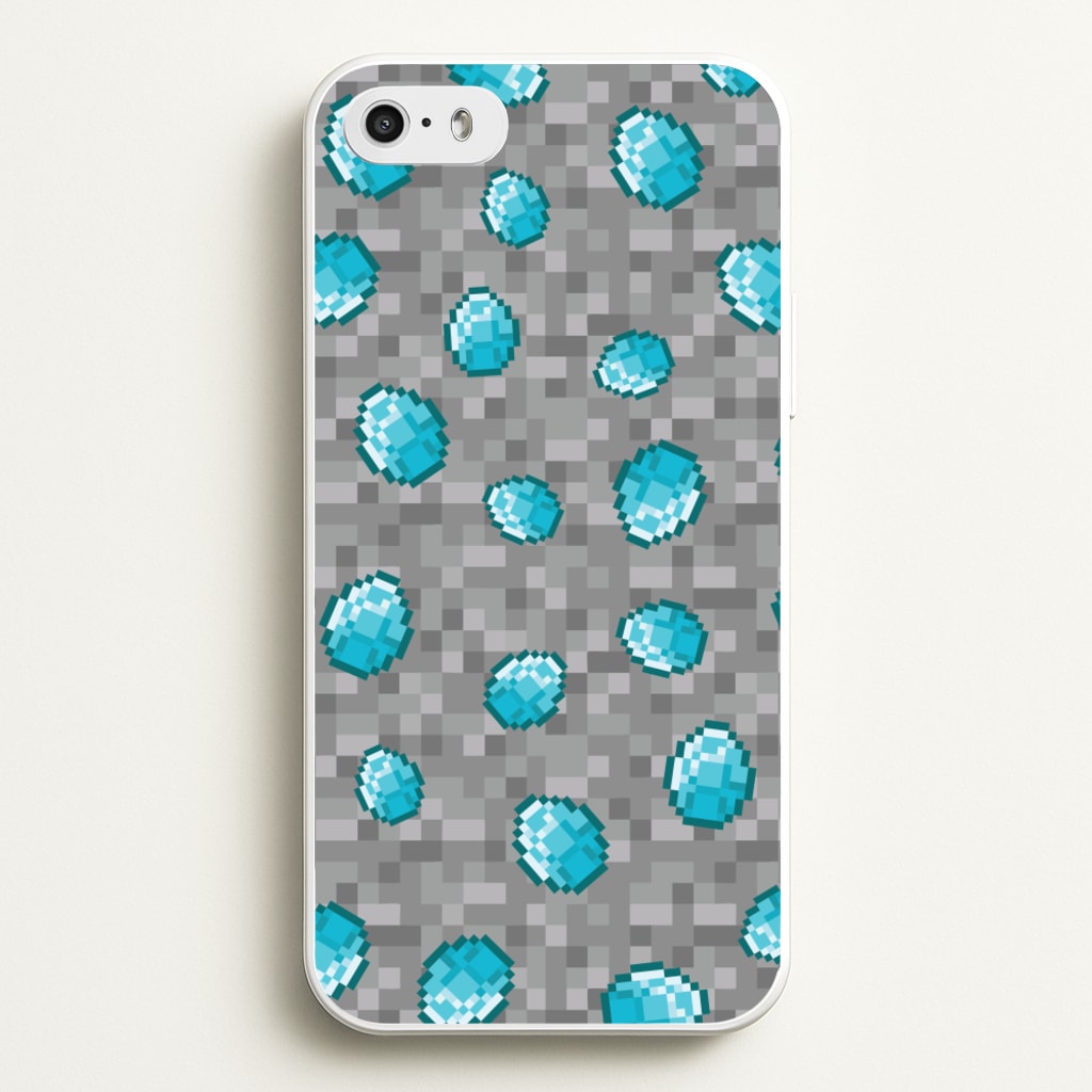 Diamond Pattern - Minecraft Phone Case for iPhone 5 / 5s / SE 2016
