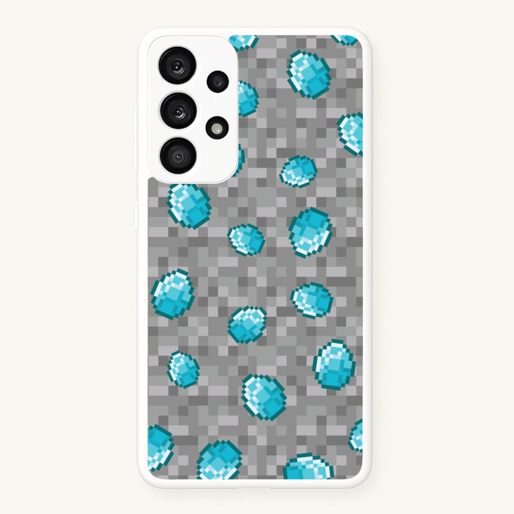 Diamond Pattern - Minecraft Phone Case for Galaxy A33