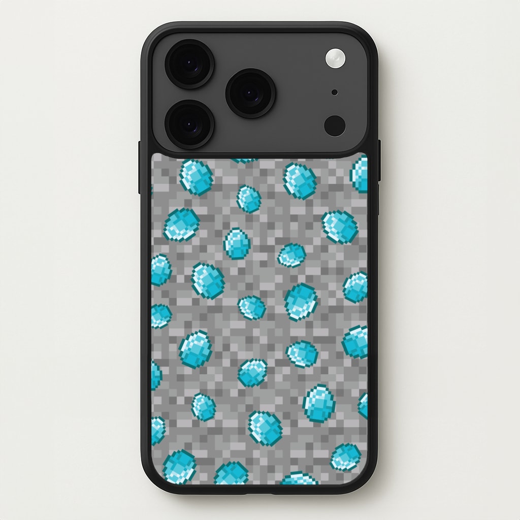 Diamond Pattern Phone Case for iPhone 17 Pro Max