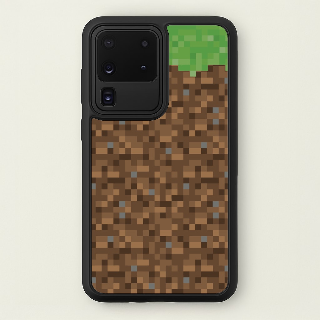 Dirt Block - Minecraft Phone Case for Galaxy S20 Ultra