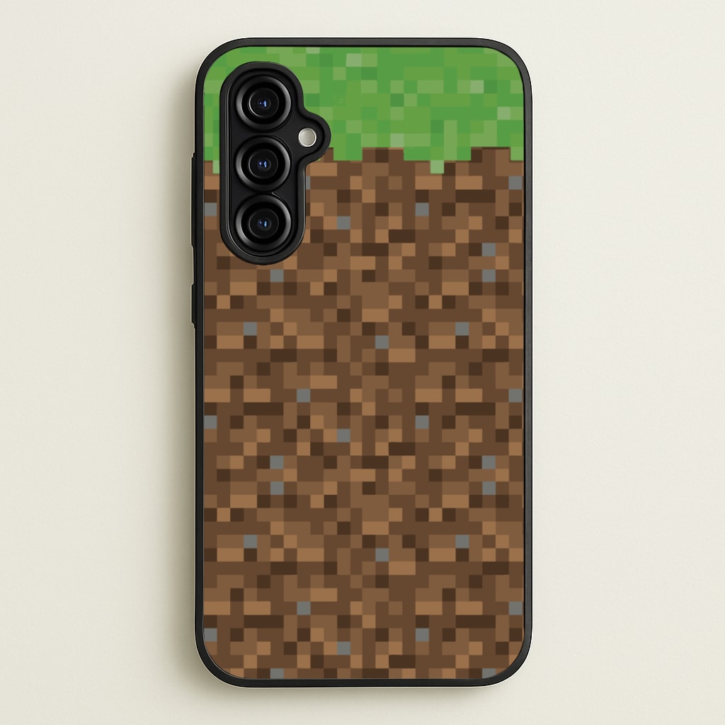 Dirt Block - Minecraft Phone Case for Galaxy A54