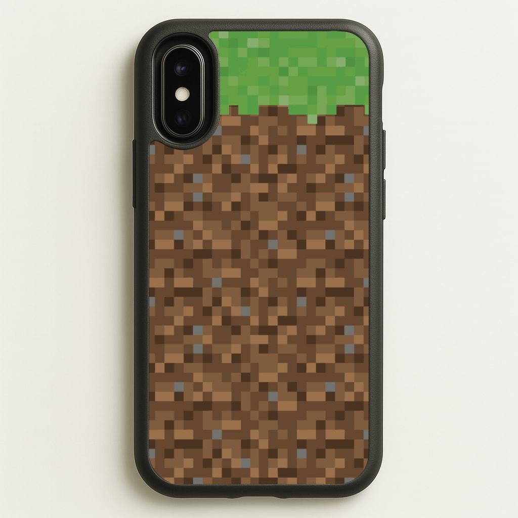 Dirt Block - Minecraft Phone Case for iPhone X / XS