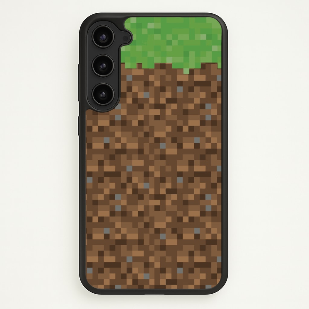 Dirt Block - Minecraft Phone Case for Galaxy S23 Plus
