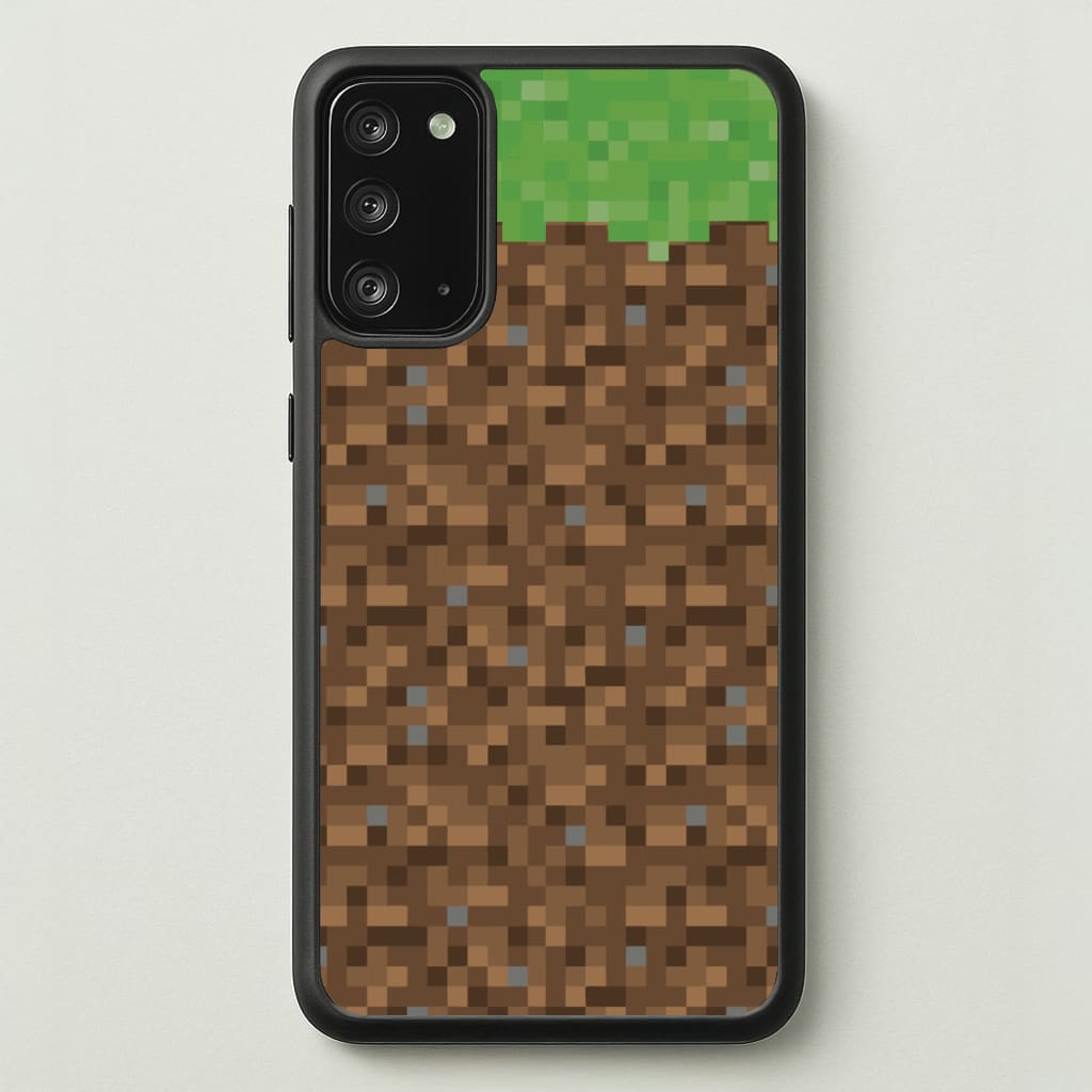 Dirt Block - Minecraft Phone Case for Galaxy Note 20