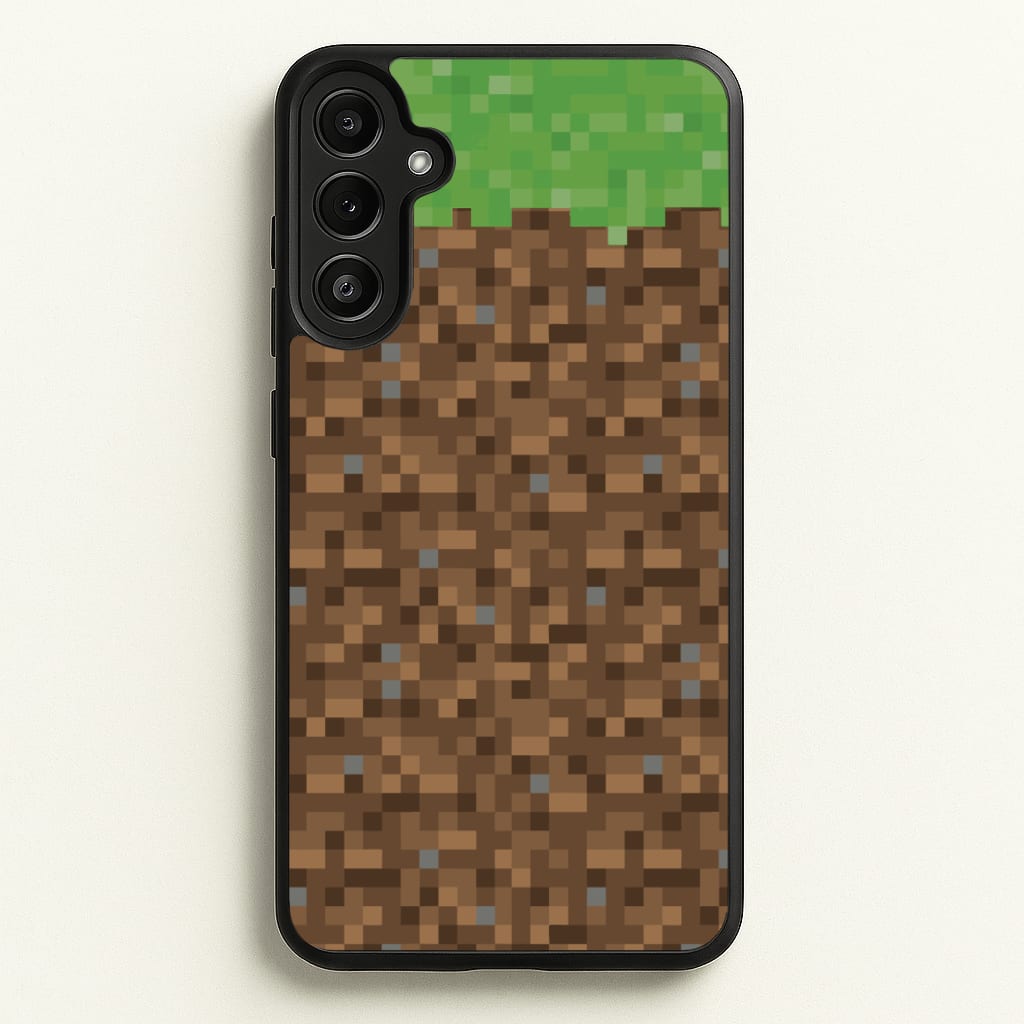 Dirt Block - Minecraft Phone Case for Galaxy A36
