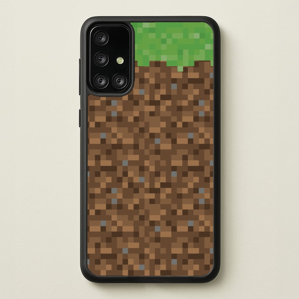 Dirt Block - Minecraft Phone Case for Galaxy A71