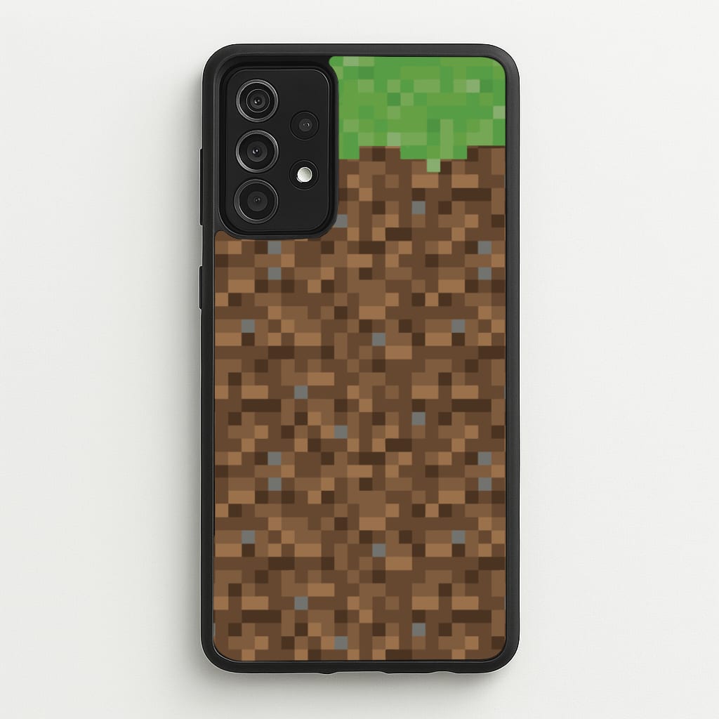 Dirt Block - Minecraft Phone Case for Galaxy A52 / A52s
