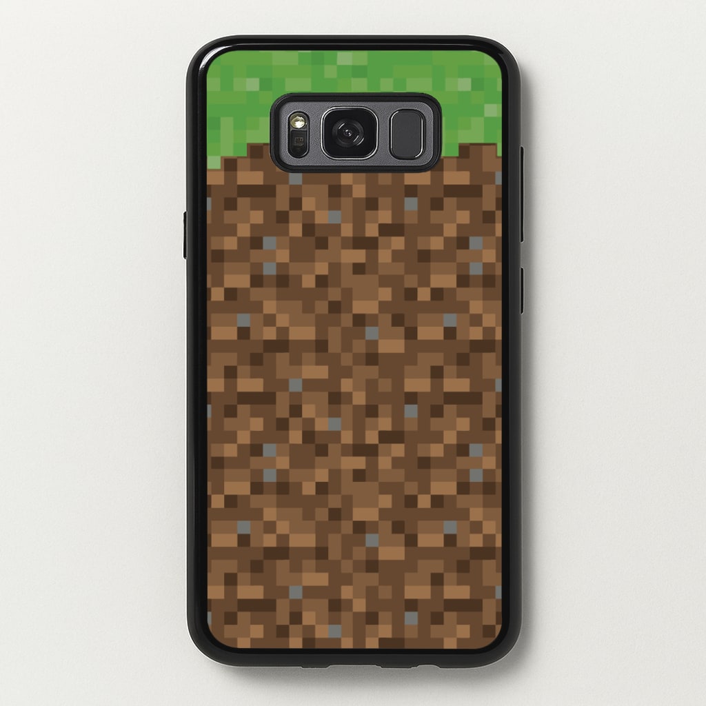 Dirt Block - Minecraft Phone Case for Galaxy S8
