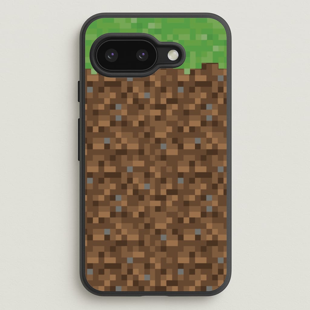 Dirt Block - Minecraft Phone Case for Google Pixel 9a
