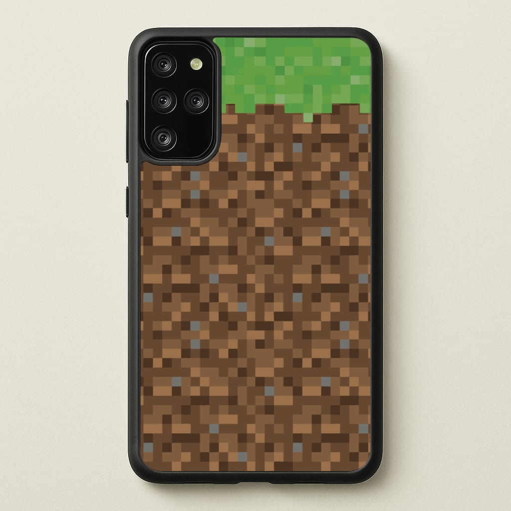 Dirt Block - Minecraft Phone Case for Galaxy S20 Plus