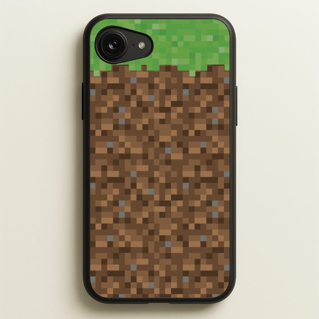 Dirt Block - Minecraft Phone Case for iPhone 16e