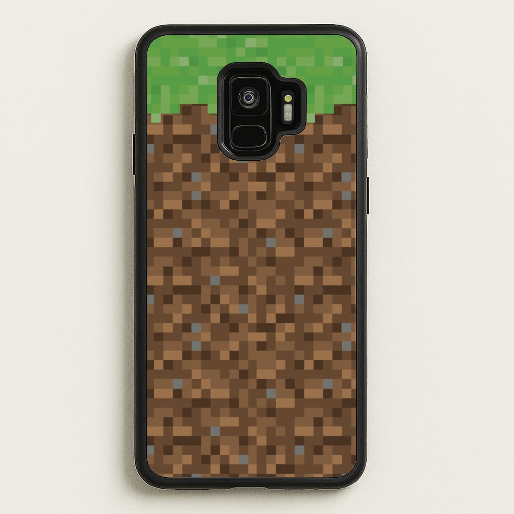 Dirt Block - Minecraft Phone Case for Galaxy S9