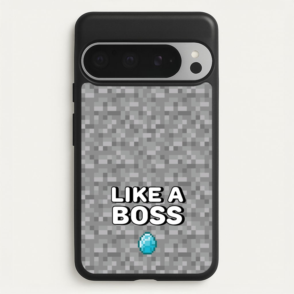 Like A Boss - Minecraft Phone Case for Google Pixel 9 Pro XL