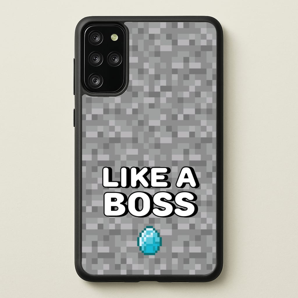 Like A Boss - Minecraft Phone Case for Galaxy S20 Plus
