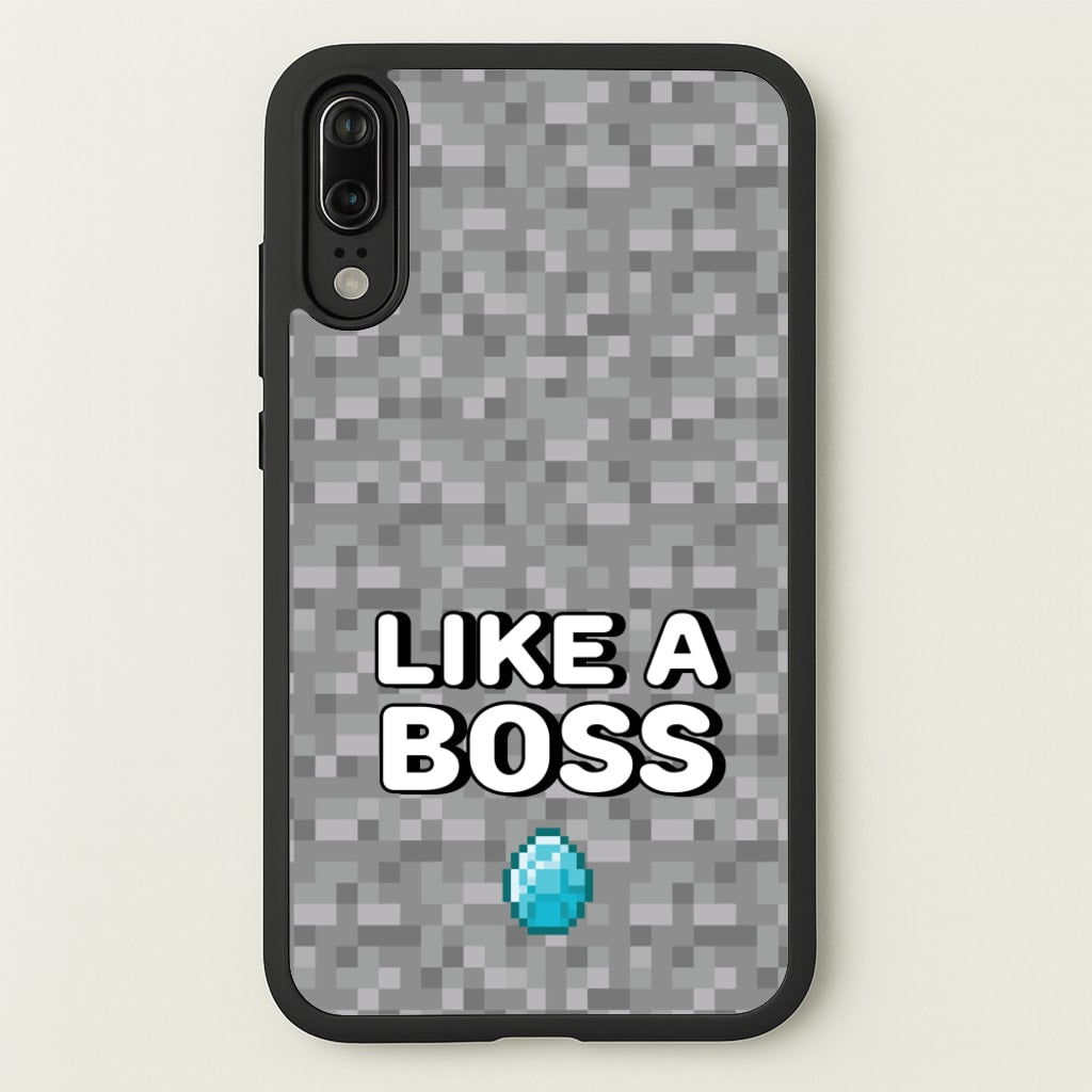 Like A Boss - Minecraft Phone Case for Huawei P20