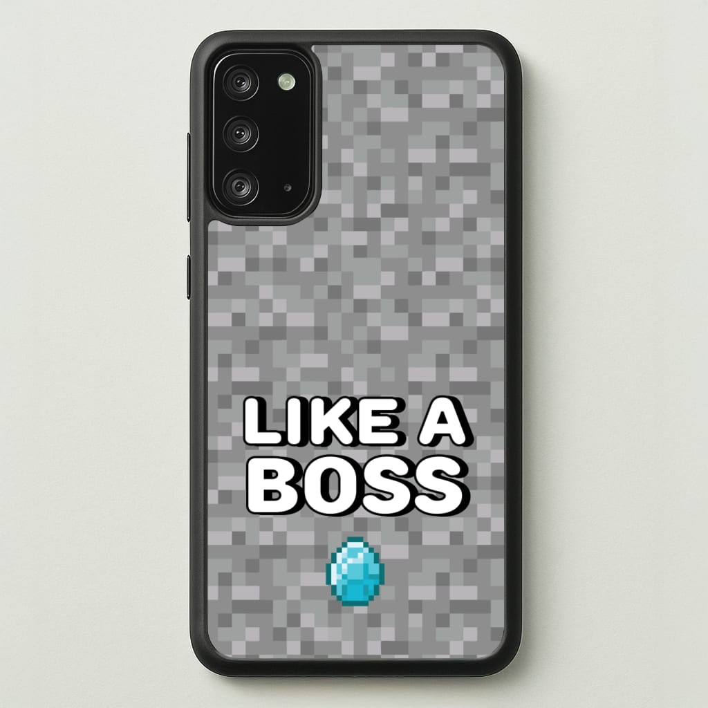 Like A Boss - Minecraft Phone Case for Galaxy Note 20