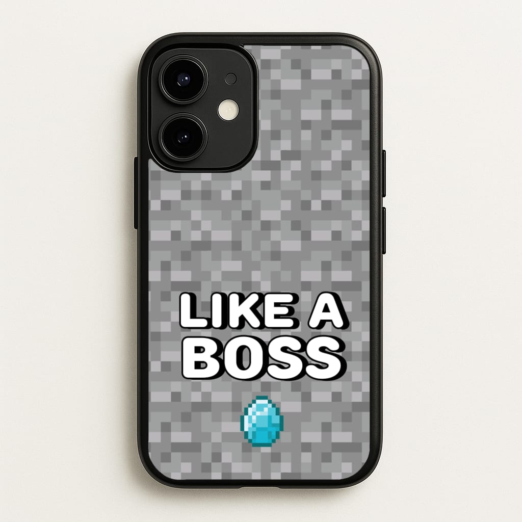 Like A Boss - Minecraft Phone Case for iPhone 12 / 12 Pro