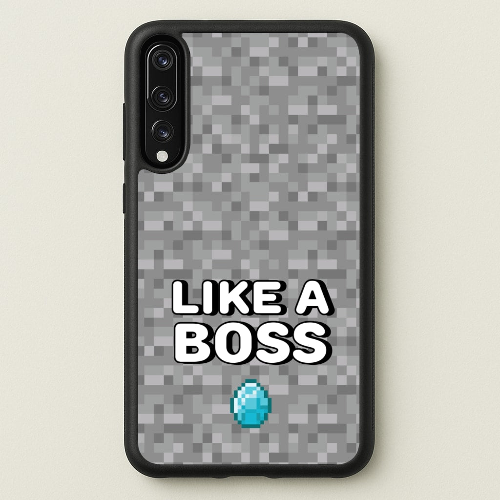 Like A Boss - Minecraft Phone Case for Huawei P20 Pro