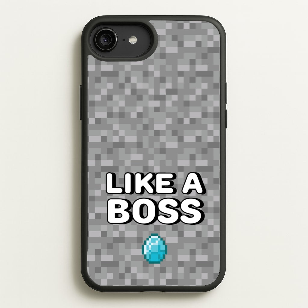 Like A Boss - Minecraft Phone Case for iPhone 6 Plus / 7 Plus / 8 Plus