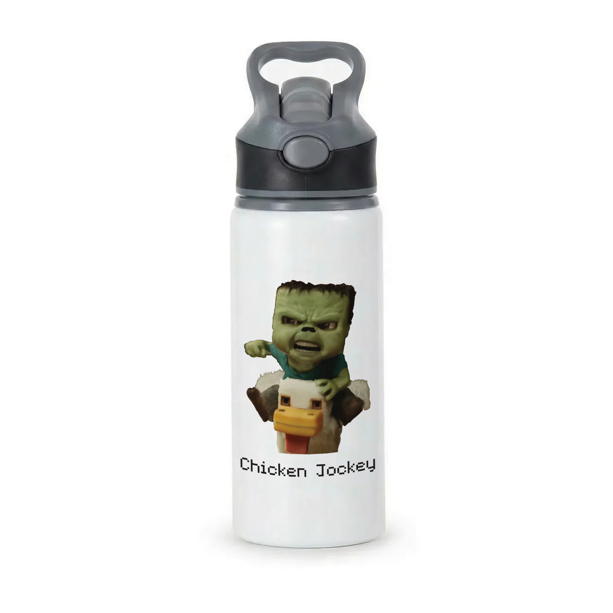 Chicken Jockey Active Water Bottle - Black