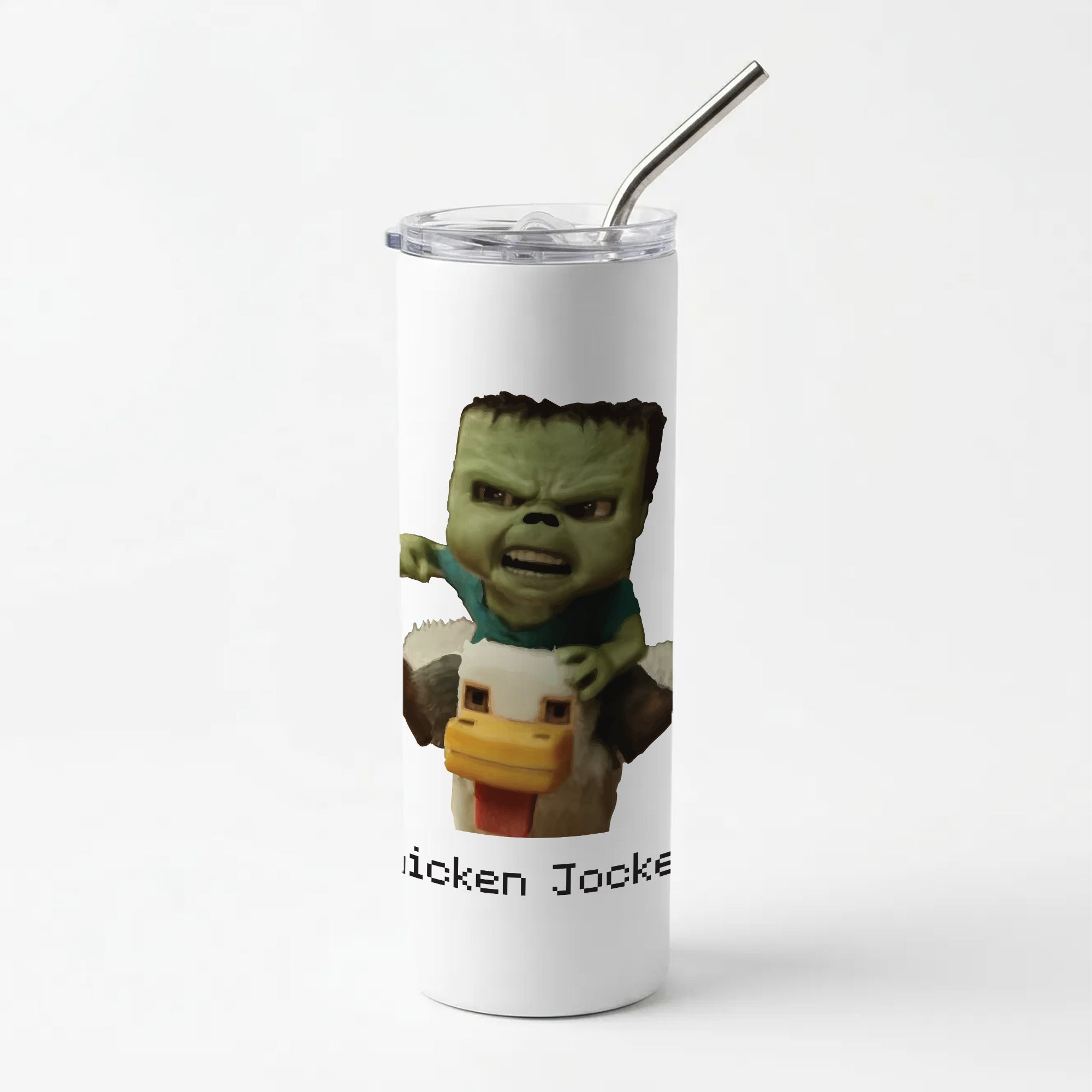 Chicken Jockey Skinny Tumbler