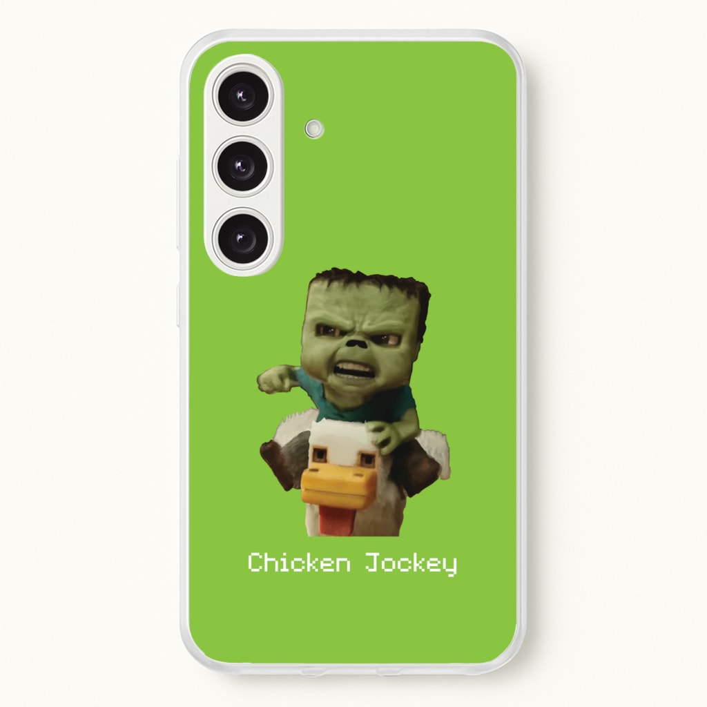 Chicken Jockey - Minecraft Phone Case for Galaxy S24