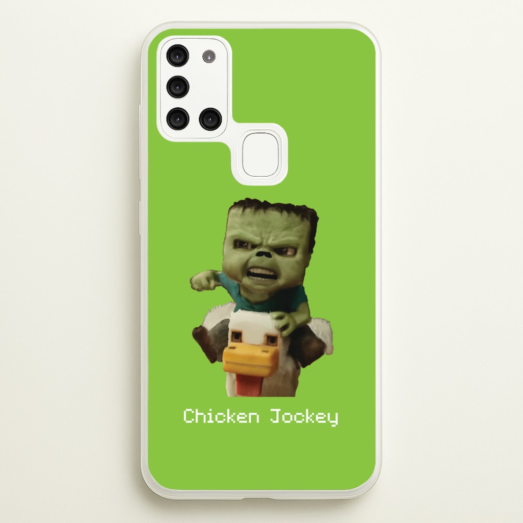 Chicken Jockey - Minecraft Phone Case for Galaxy A21s