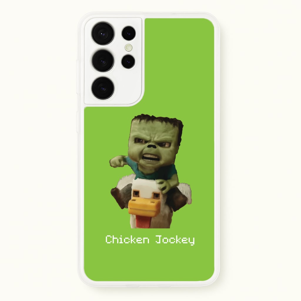Chicken Jockey - Minecraft Phone Case for Galaxy S21 Ultra