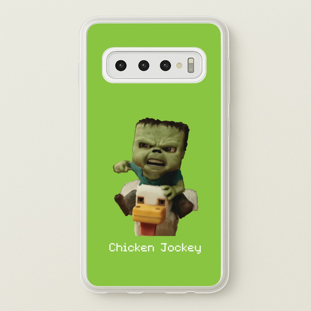 Chicken Jockey - Minecraft Phone Case for Galaxy S10