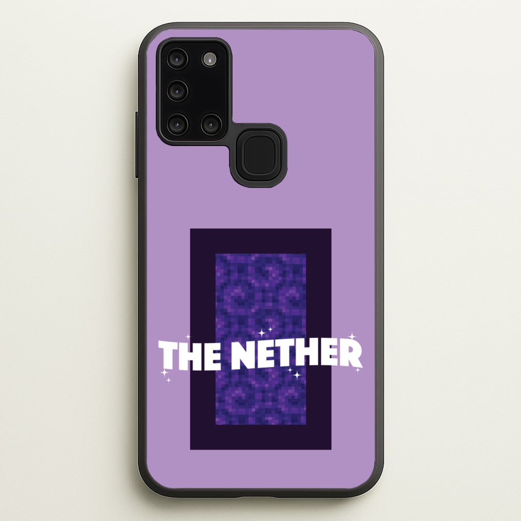 The Nether - Minecraft Phone Case for Galaxy A21s
