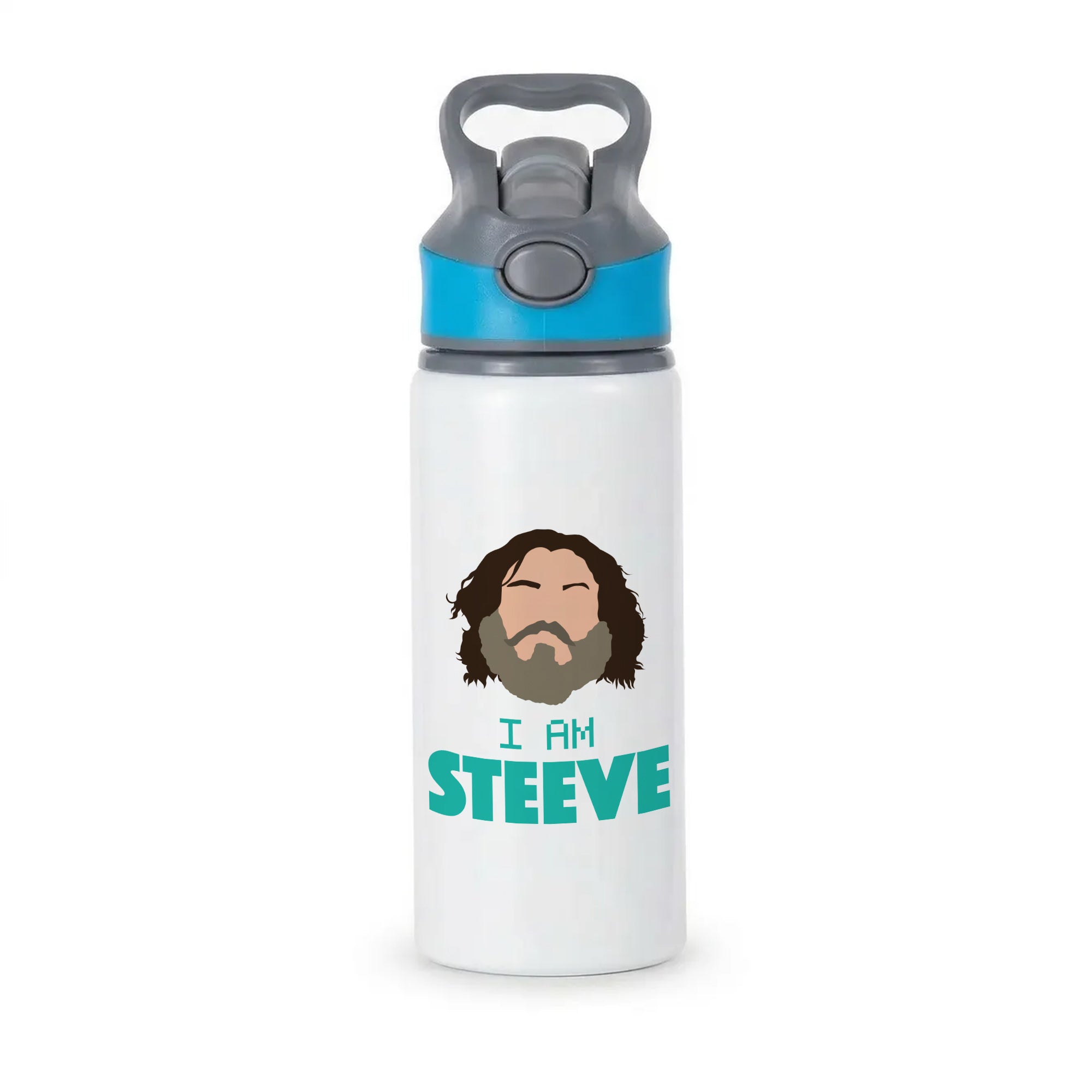 Jack I Am Steve Active Water Bottle - Blue