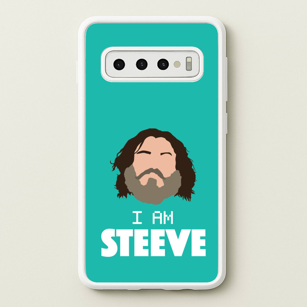 Jack I Am Steve - Minecraft Phone Case for Galaxy S10
