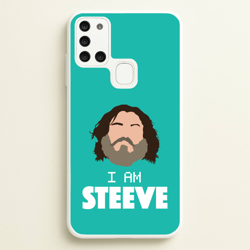 Jack I Am Steve - Minecraft Phone Case for Galaxy A21s