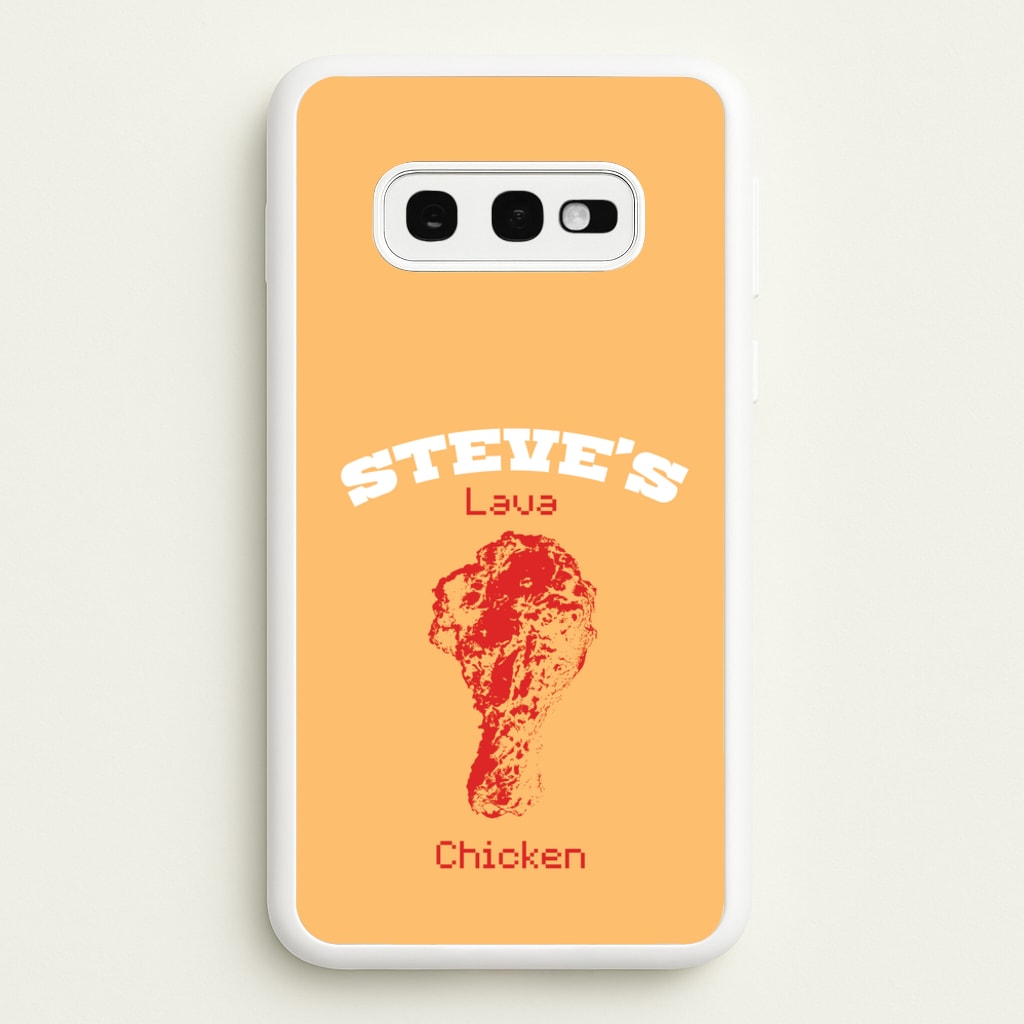 Steve's Lava Chicken - Minecraft Phone Case for Galaxy S10e