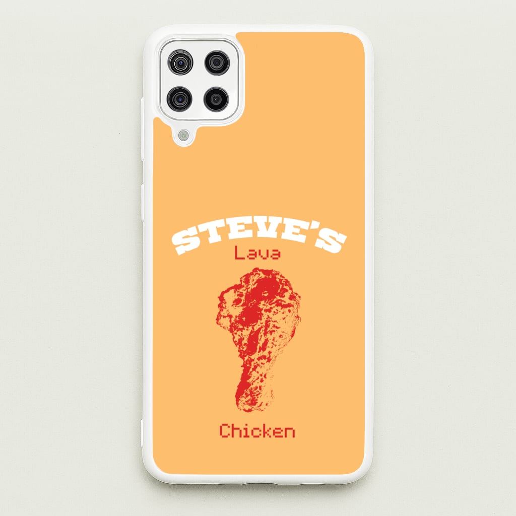 Steve's Lava Chicken - Minecraft Phone Case for Galaxy A12
