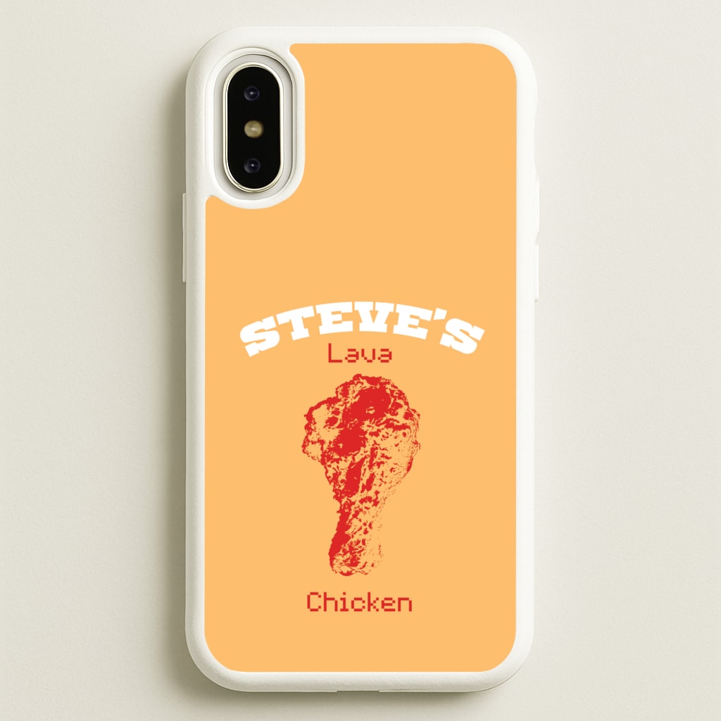 Steve's Lava Chicken  - Minecraft Phone Case for iPhone X / XS