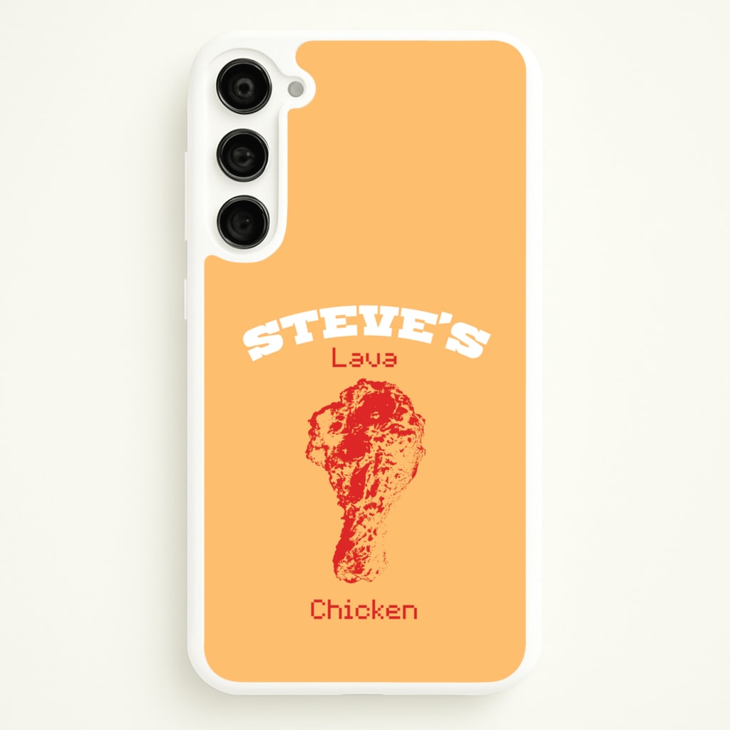 Steve's Lava Chicken  - Minecraft Phone Case for Galaxy S23