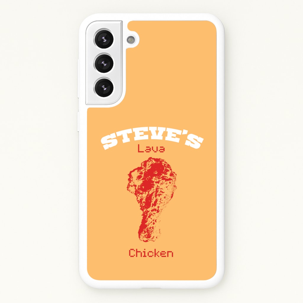 Steve's Lava Chicken - Minecraft Phone Case for Galaxy S21FE