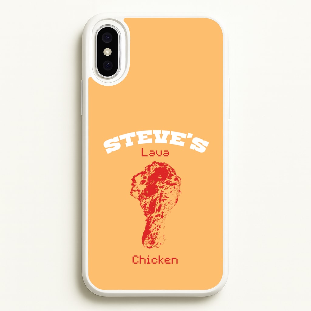 Steve's Lava Chicken  - Minecraft Phone Case for iPhone XS Max