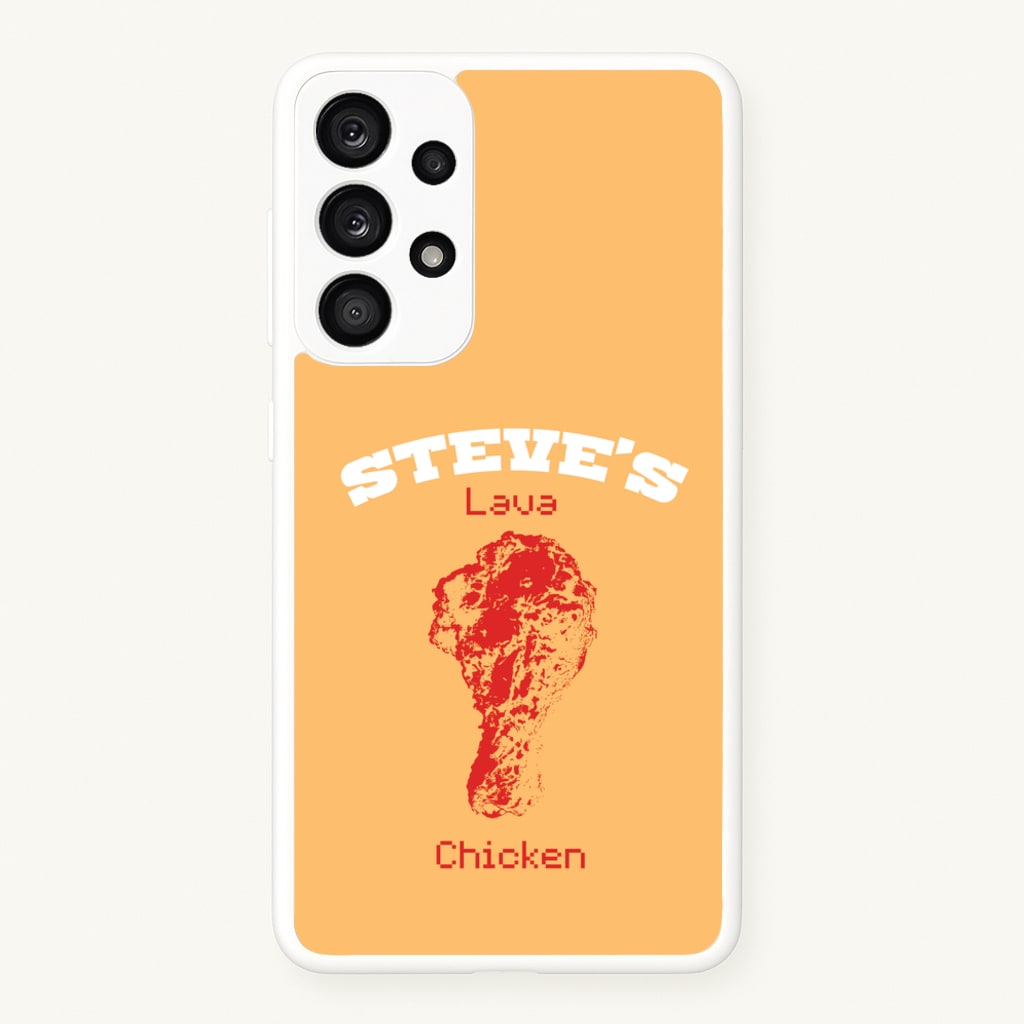 Steve's Lava Chicken - Minecraft Phone Case for Galaxy A53
