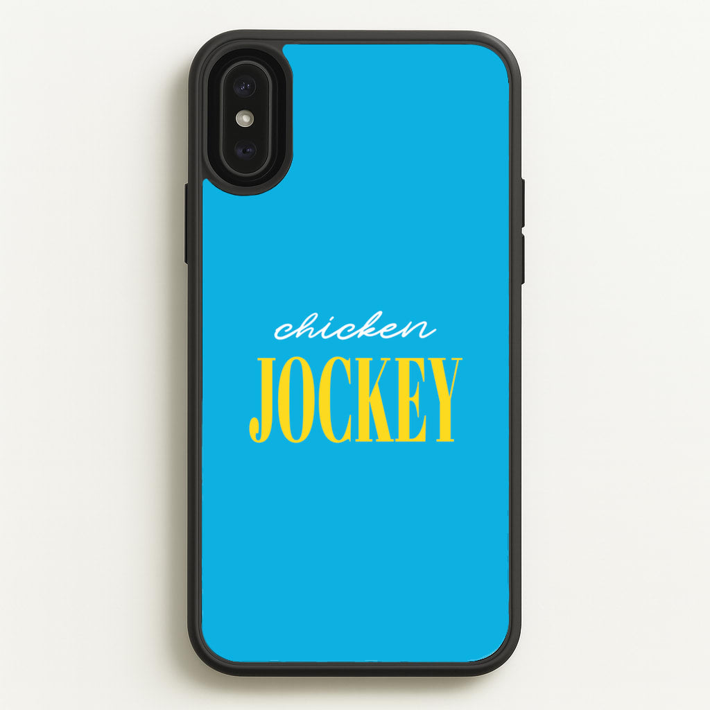 Chicken Jockey Blue - Minecraft Phone Case for iPhone XS Max