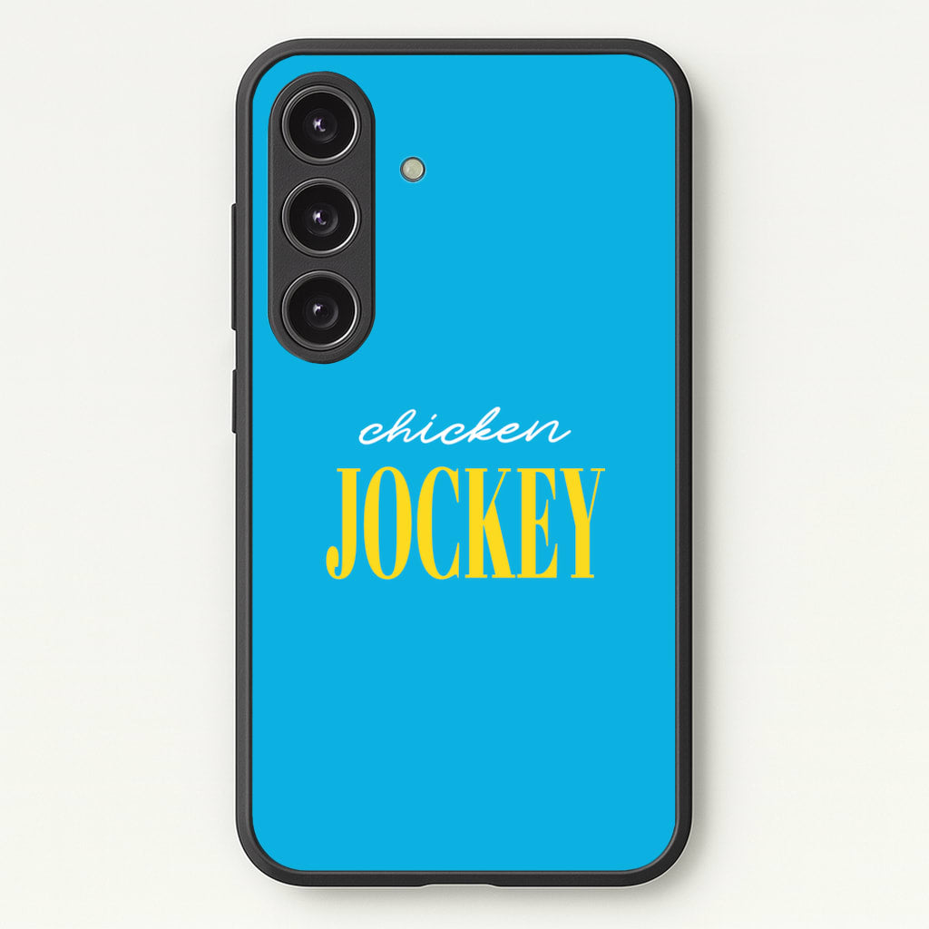 Chicken Jockey Blue - Minecraft Phone Case for Galaxy S25