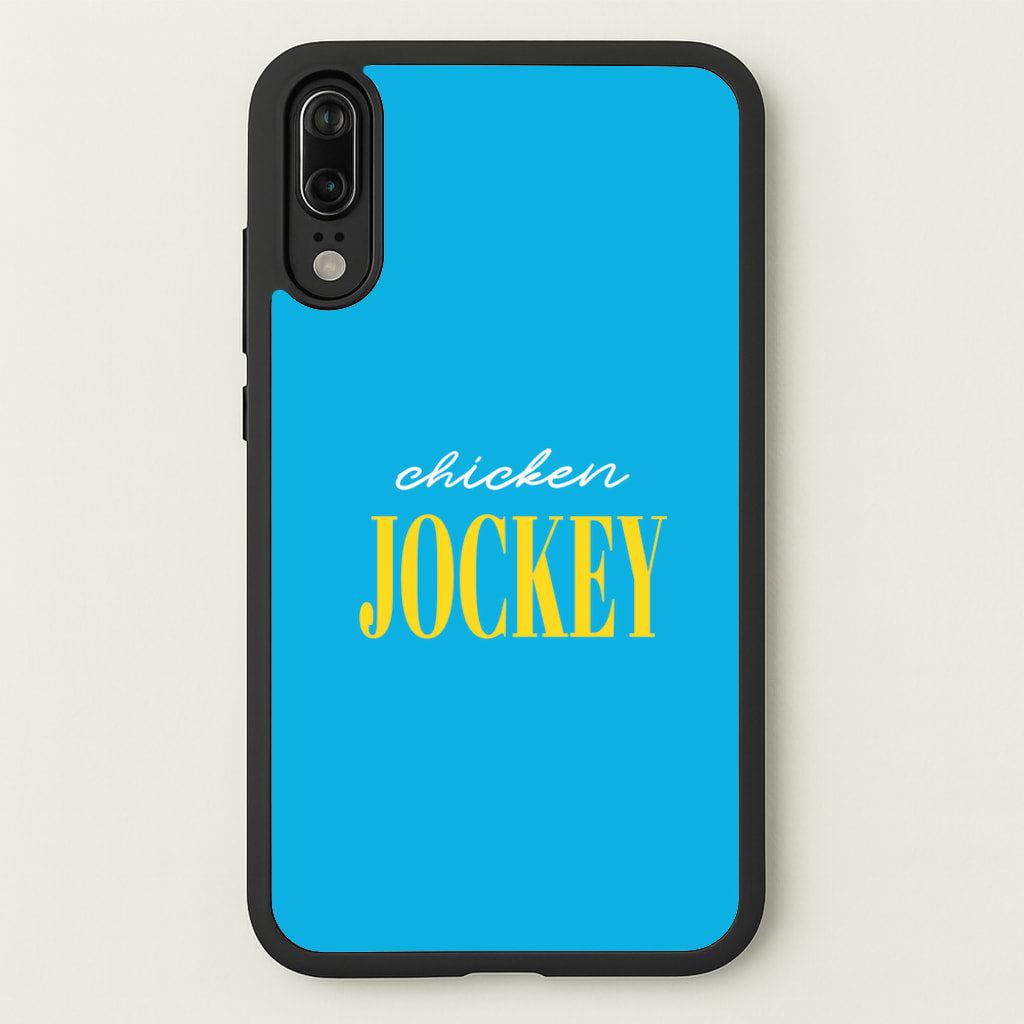Chicken Jockey Blue - Minecraft Phone Case for Huawei P20