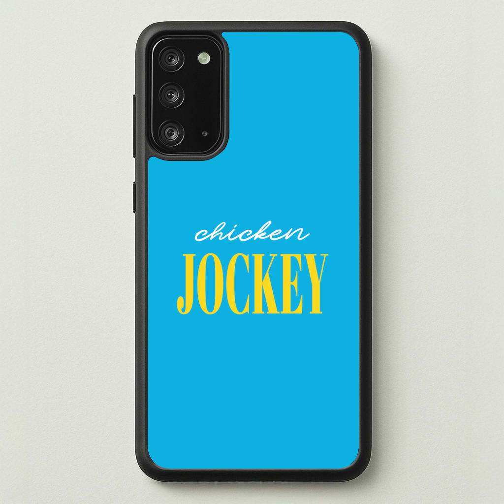 Chicken Jockey Blue - Minecraft Phone Case for Galaxy Note 20