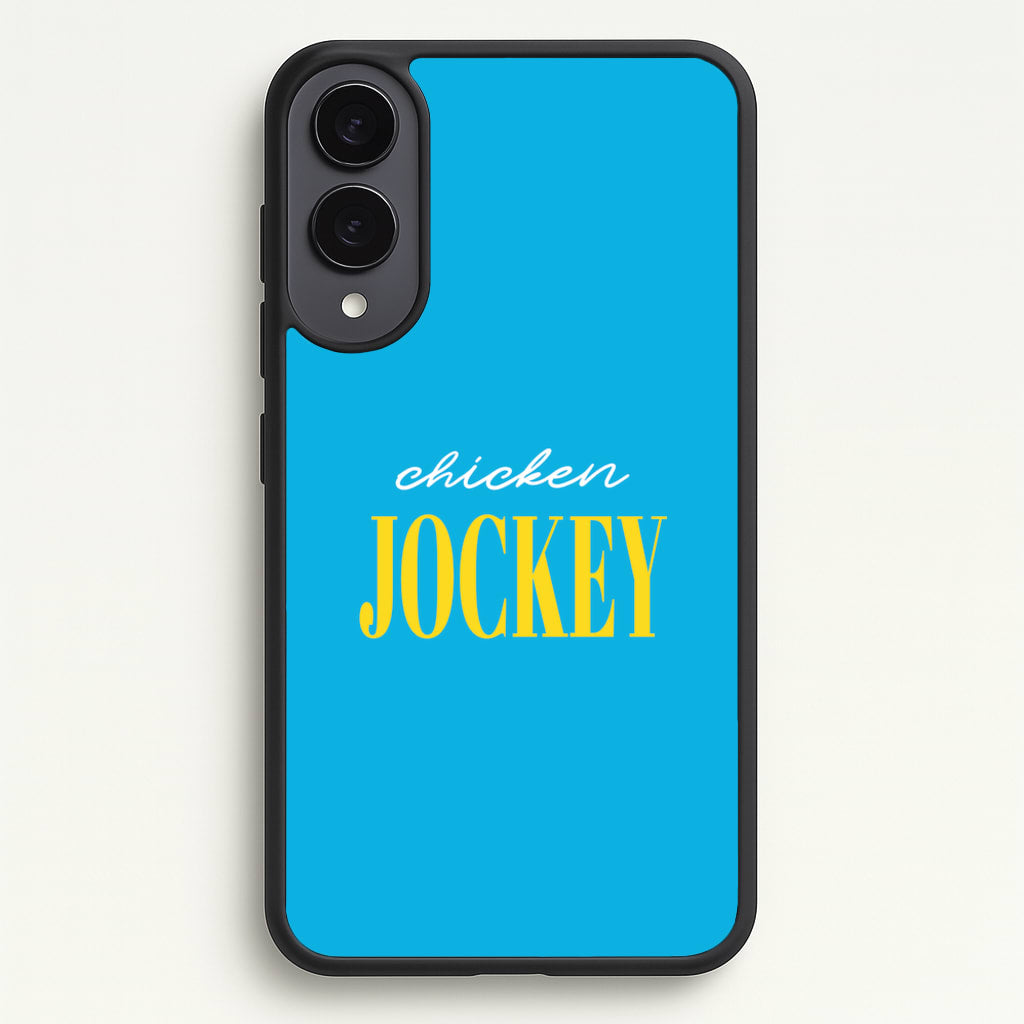 Chicken Jockey Blue - Minecraft Phone Case for Galaxy S25 Edge