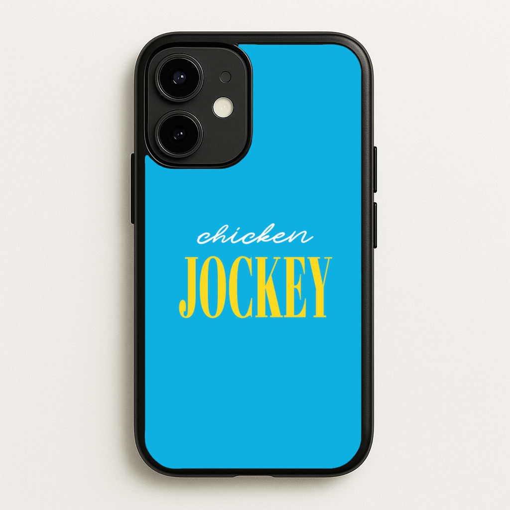 Chicken Jockey Blue - Minecraft Phone Case for iPhone 12 Mini