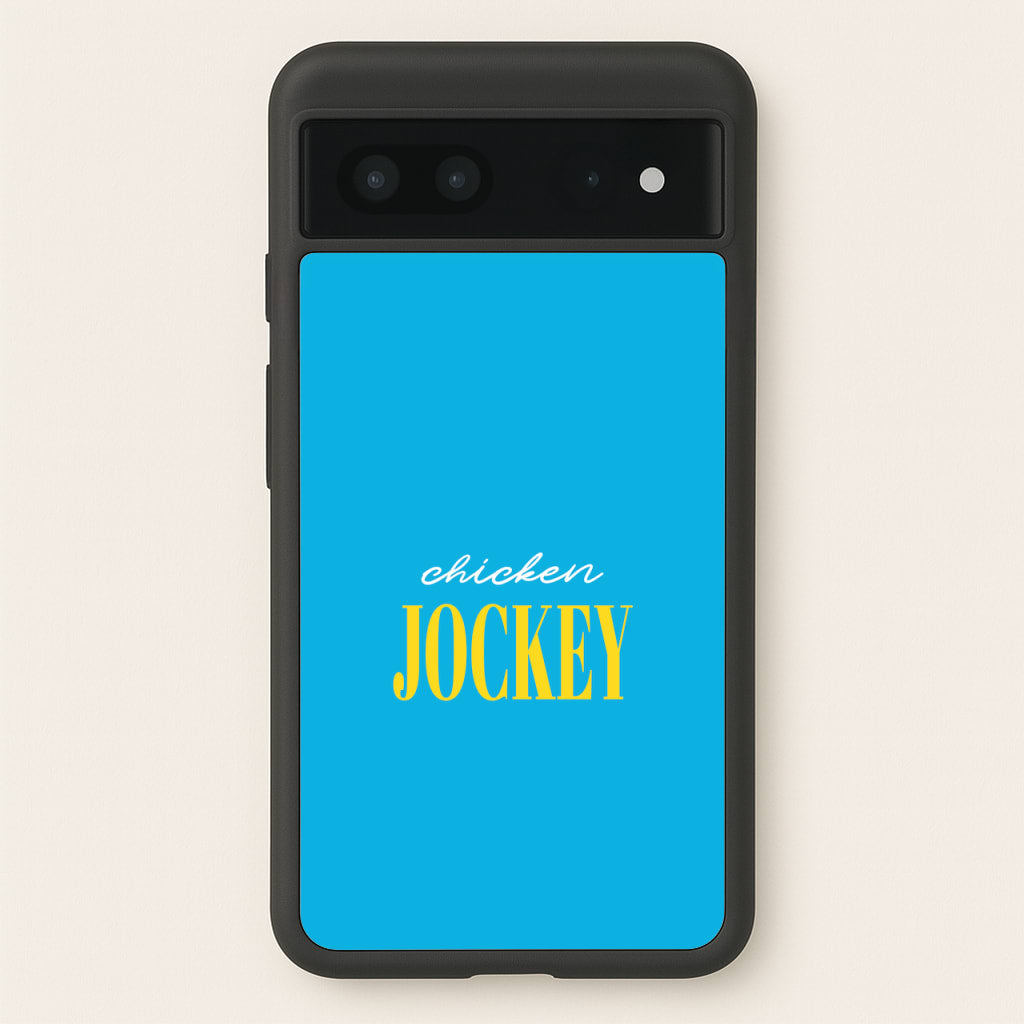 Chicken Jockey Blue - Minecraft Phone Case for Google Pixel 7